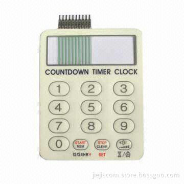 EL Membrane Control Switch with Push Button, Comes in Flat Type